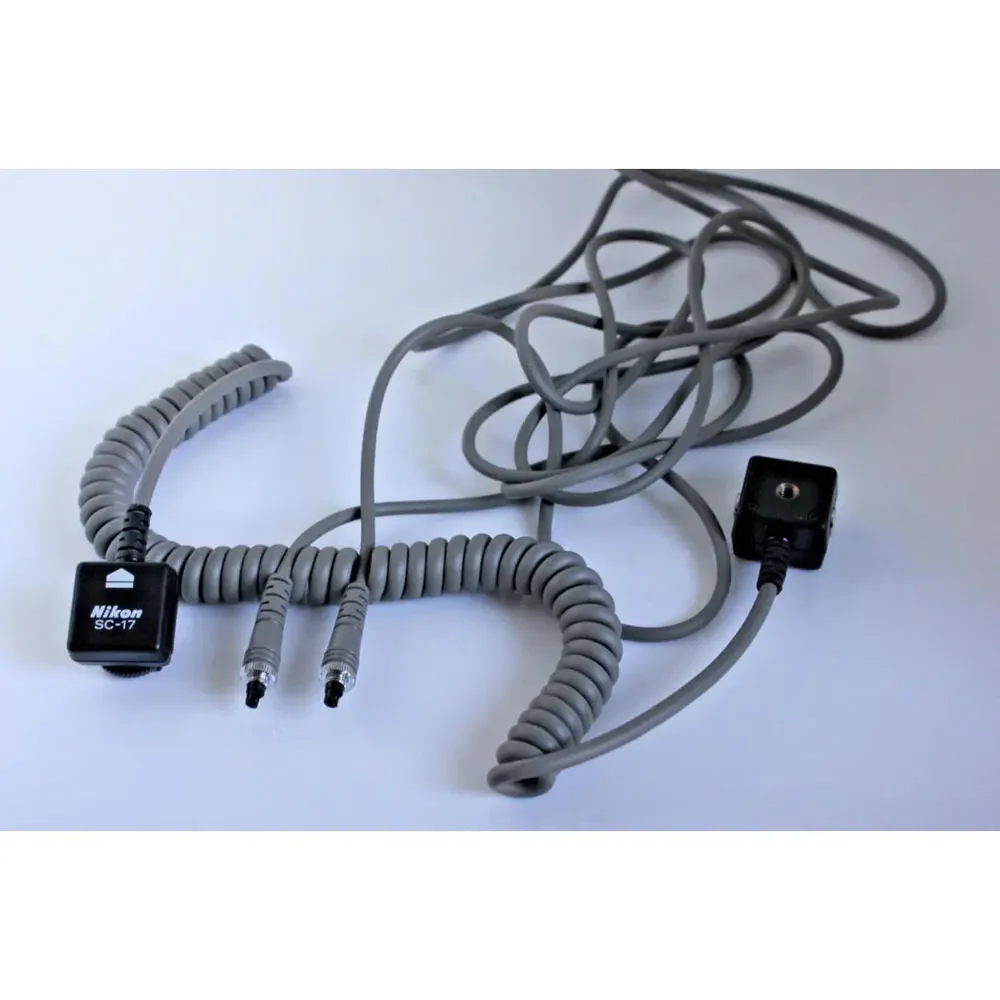 Nikon SC-17 Remote Cable for Speedlight Flashes and Nikon SC-19 Remote Cord 10'
